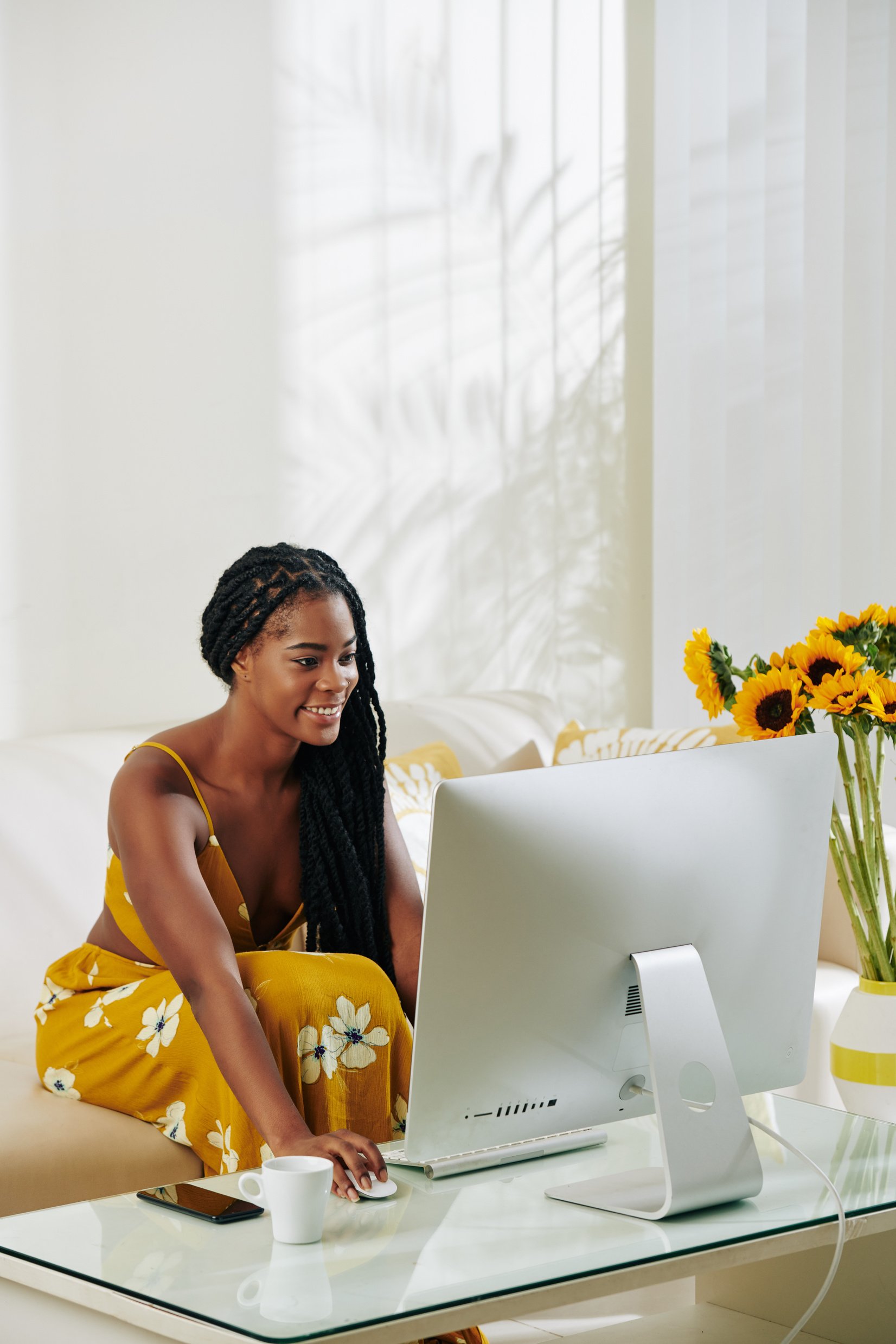 Woman Working from Home